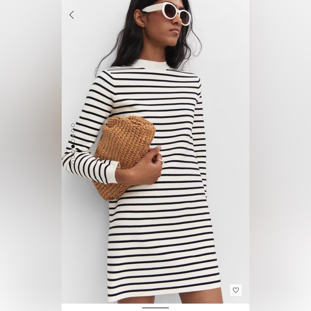 Mango Striped Knit Dress
